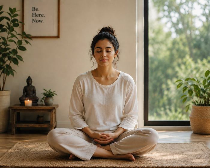 Meditation class at Stillness Within – Hyderabad Meditation Centre